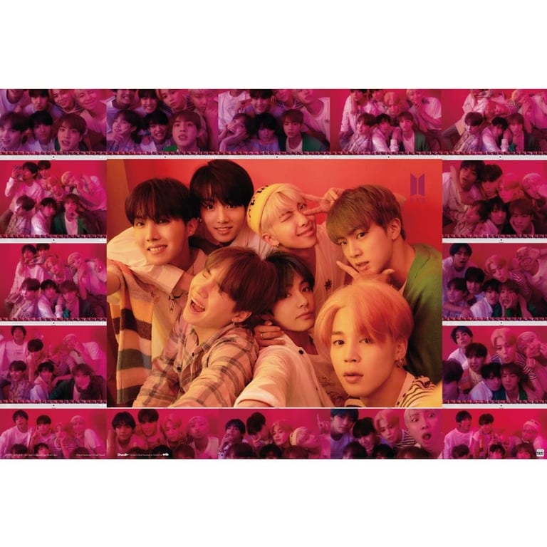 BTS Rolled Maxi Poster - High Resolution Collage Artwork on 150gsm Gloss Paper