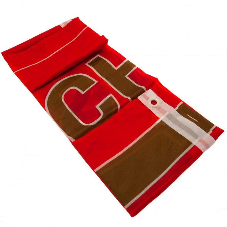 Liverpool FC Premier League Champions 100 Polyester Flag - Red Background Wall Hanging