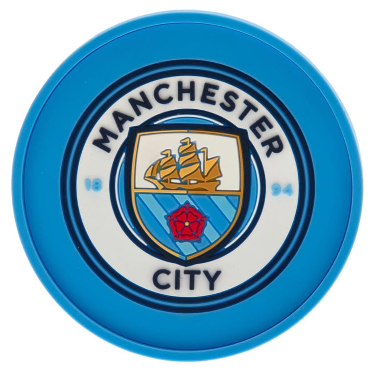 Manchester City FC Silicone Non-Slip Crest Coaster