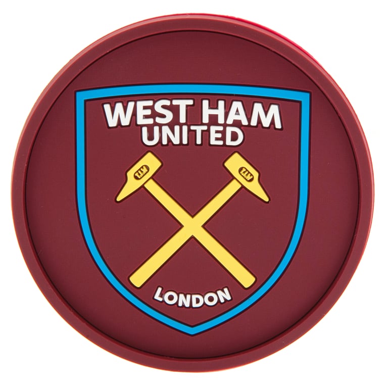 West Ham United FC Silicone Coaster - Non Slip Football Crest Home Decor Coaster