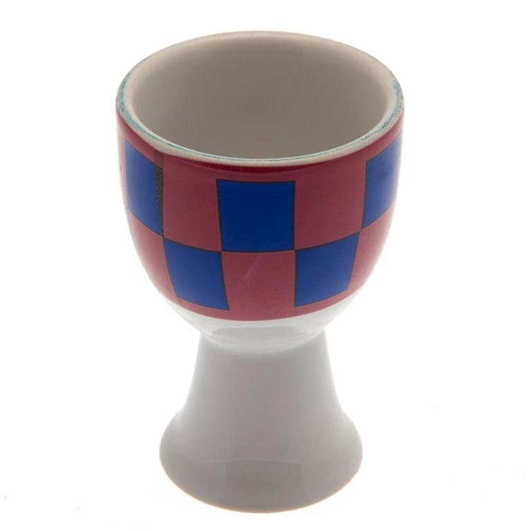 FC Barcelona Ceramic Egg Cup with Chequerboard Crest Design
