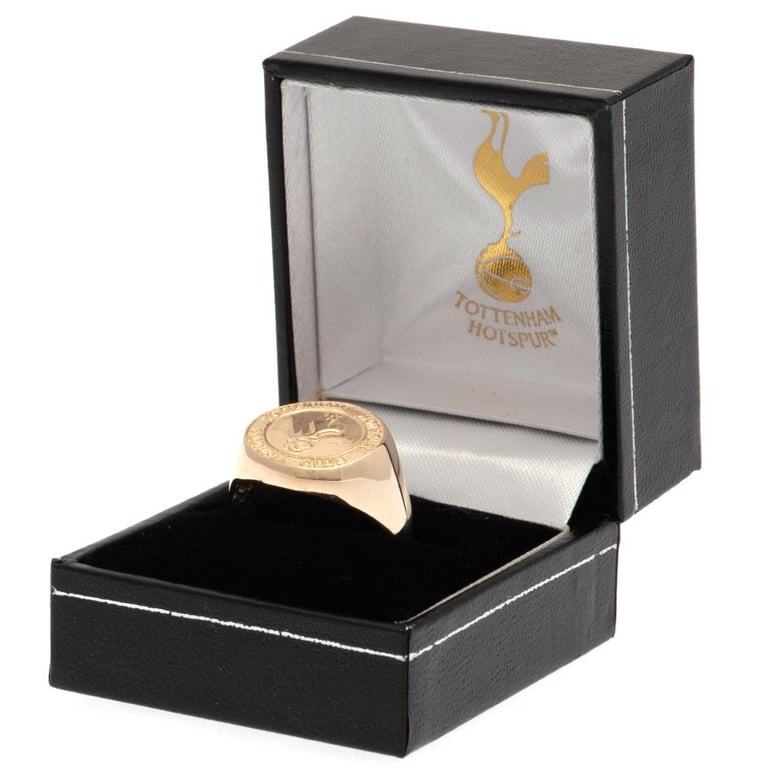 Tottenham Hotspur 9ct Gold Crest Ring - Highly Detailed Club Crest Design, 5.7g Gold Weight