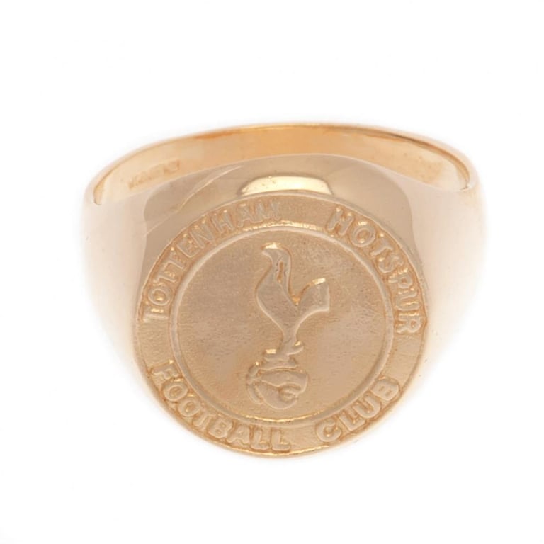 Tottenham Hotspur 9ct Gold Crest Ring - Highly Detailed Club Crest Design, 5.7g Gold Weight