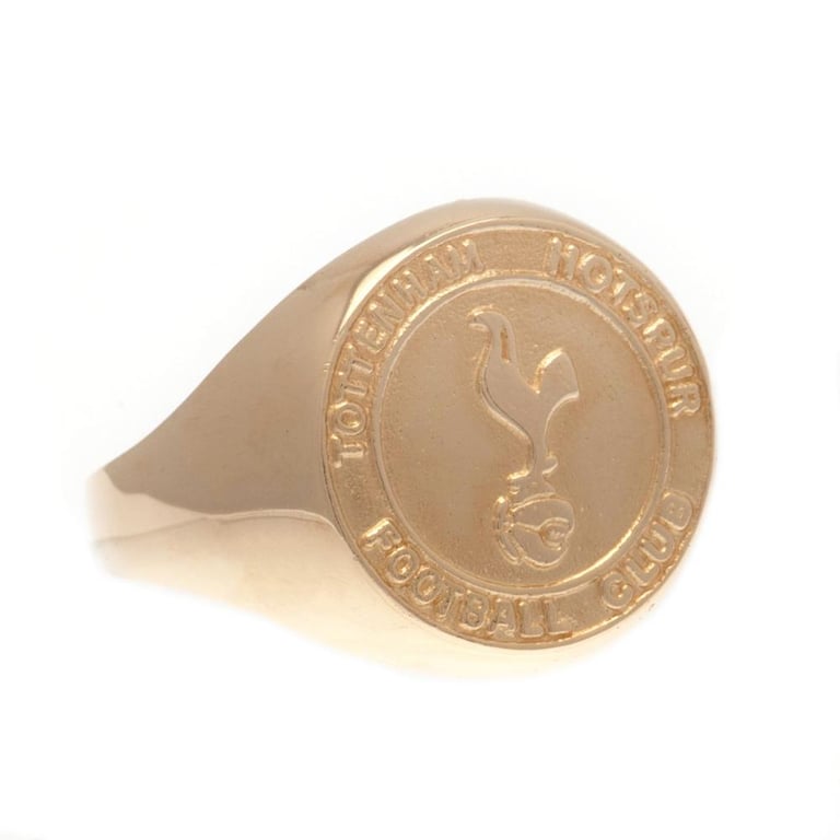 Tottenham Hotspur 9ct Gold Crest Ring - Highly Detailed Club Crest Design, 5.7g Gold Weight