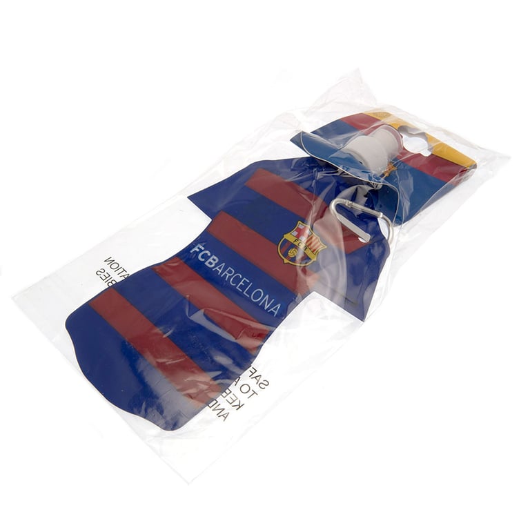 FC Barcelona Vibrant Shirt Design Travel Sports Water Bottle with Safe Top and Carabiner Clip
