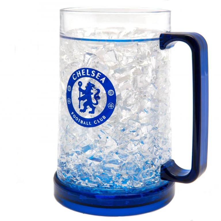 Chelsea FC Frosted Effect Double Walled Gel Filled Insulated Freezer Mug