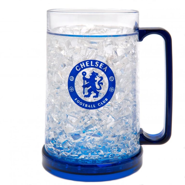 Chelsea FC Frosted Effect Double Walled Gel Filled Insulated Freezer Mug