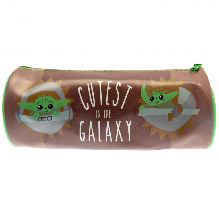Star Wars The Mandalorian Cartoon Character Pencil Case - Tubular Zipped Storage Solution