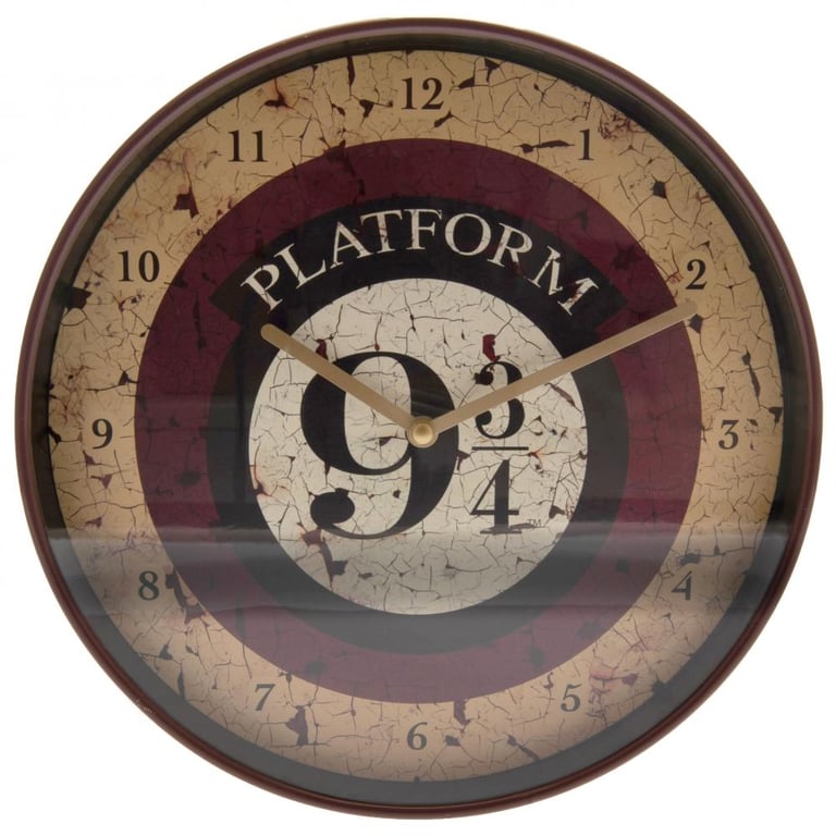 Harry Potter Platform 9 & 3 Quarters Modern Wall Clock - Durable and Accurate Timekeeping