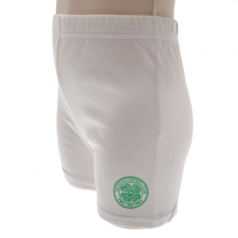 Celtic FC Classic Home Kit Set (18-23mths) - Green & White Hoops Cotton T-Shirt and Shorts