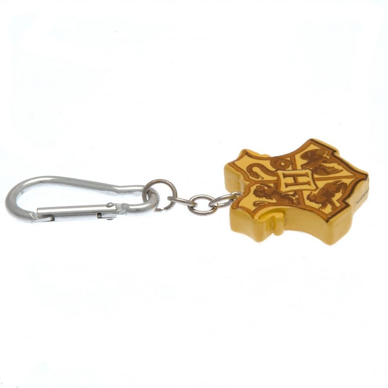 Harry Potter Hogwarts Crest 3D Polyresin Keychain with Chain and Carabiner Clip