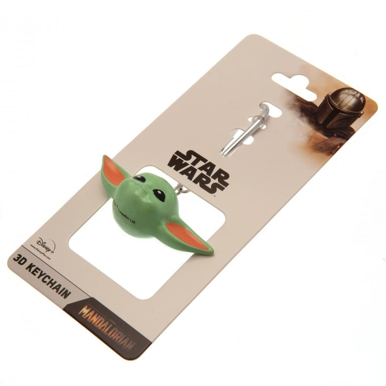 The Child 3D Polyresin Star Wars Keyring with Chain and Carabiner Clip - Mandalorian Collectible Keychain