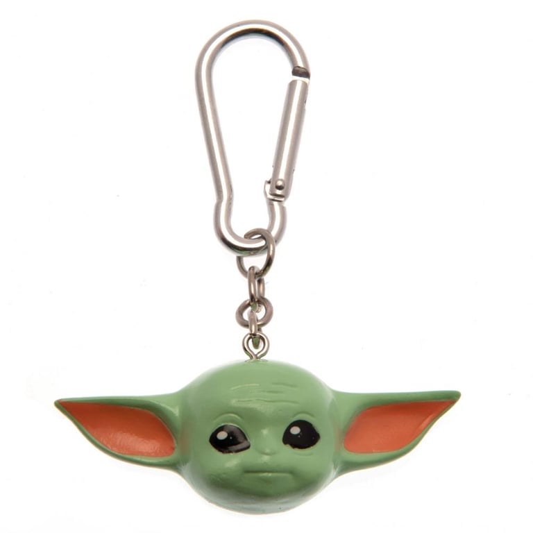 The Child 3D Polyresin Star Wars Keyring with Chain and Carabiner Clip - Mandalorian Collectible Keychain