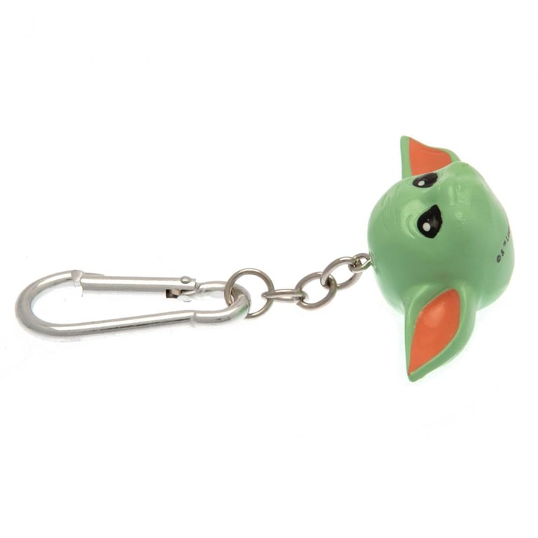 The Child 3D Polyresin Star Wars Keyring with Chain and Carabiner Clip - Mandalorian Collectible Keychain