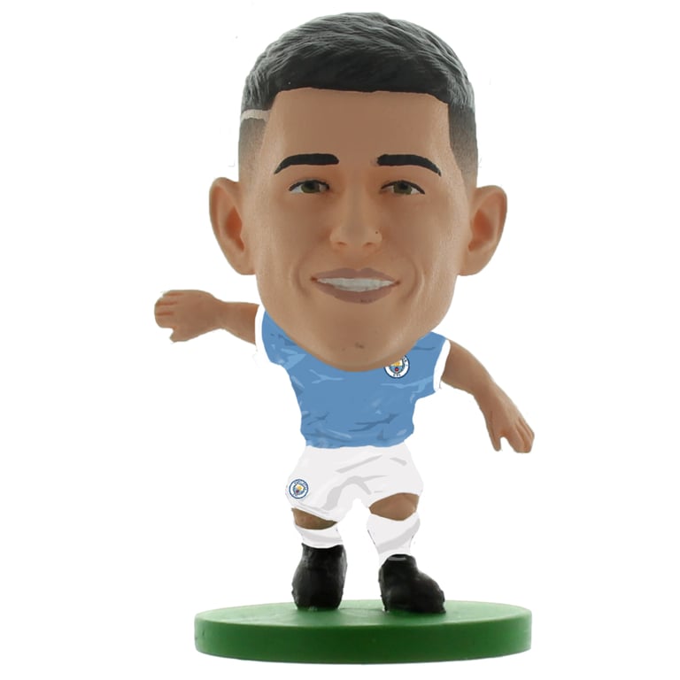 Manchester City FC Phil Foden Soccerstarz Collectable Figure - 5cm Tall in Man City Home Kit