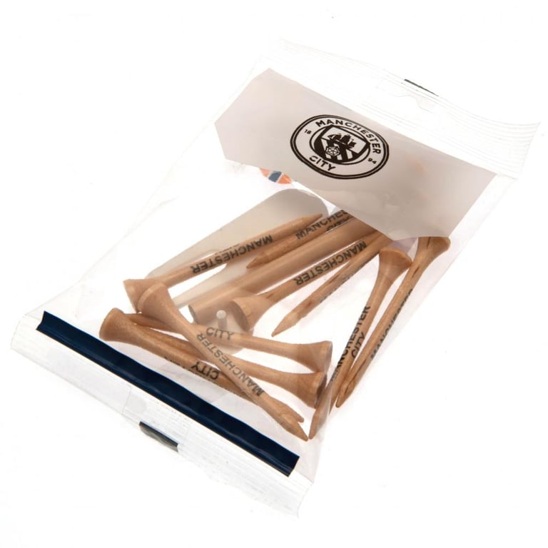 Manchester City FC Golf Essentials Kit - Divot Tool, Ball Marker & 10 Wooden Tees