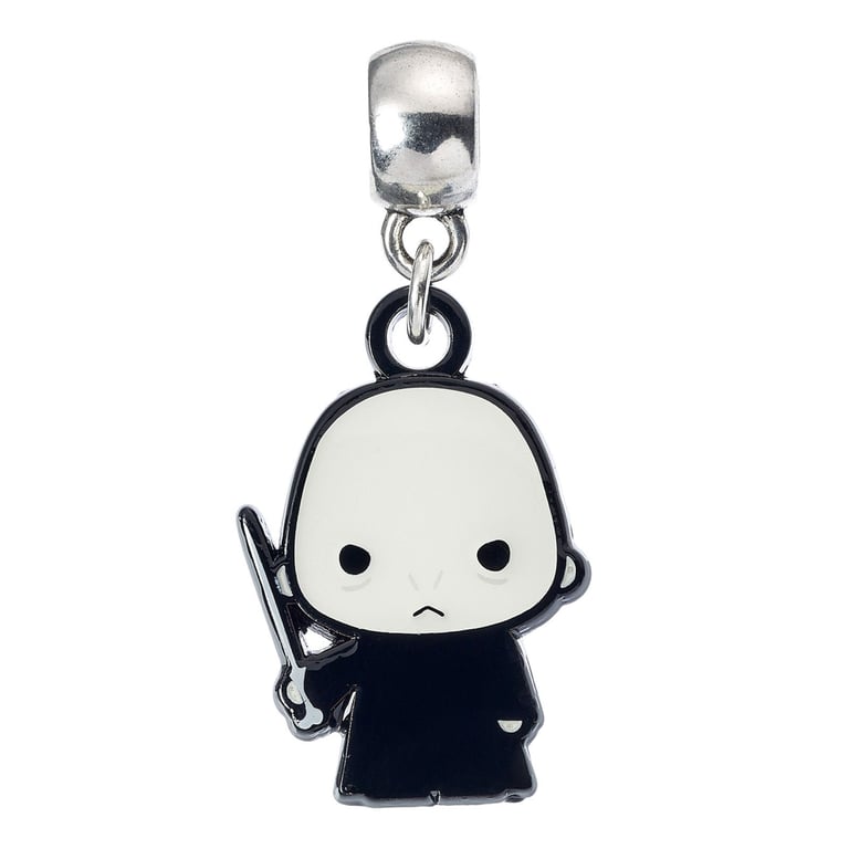 Silver Plated Chibi Voldemort Charm - Universal Sized Lord Voldemort Bracelet