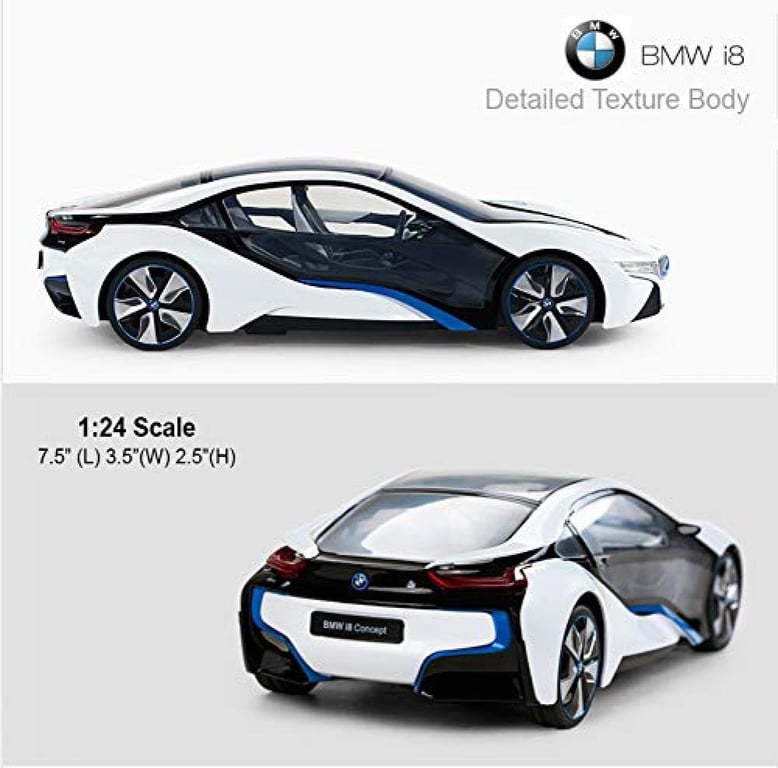 BMW i8 1:24 Scale Radio Controlled Car with Spring Suspension and Multi Direction Driving