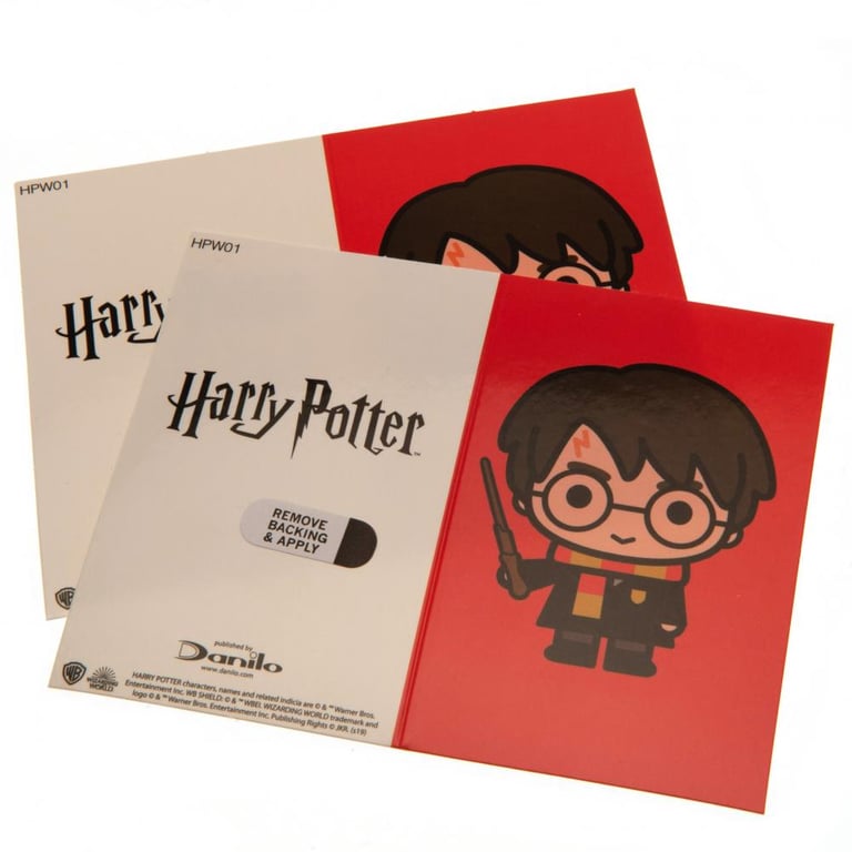 Harry Potter Chibi Gift Wrap Set - Vibrant 2-Sheet Design with Red Tags