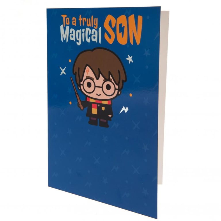 Harry Potter Chibi Birthday Card - Colourful Gloss Finish with Spectacular Message Inside