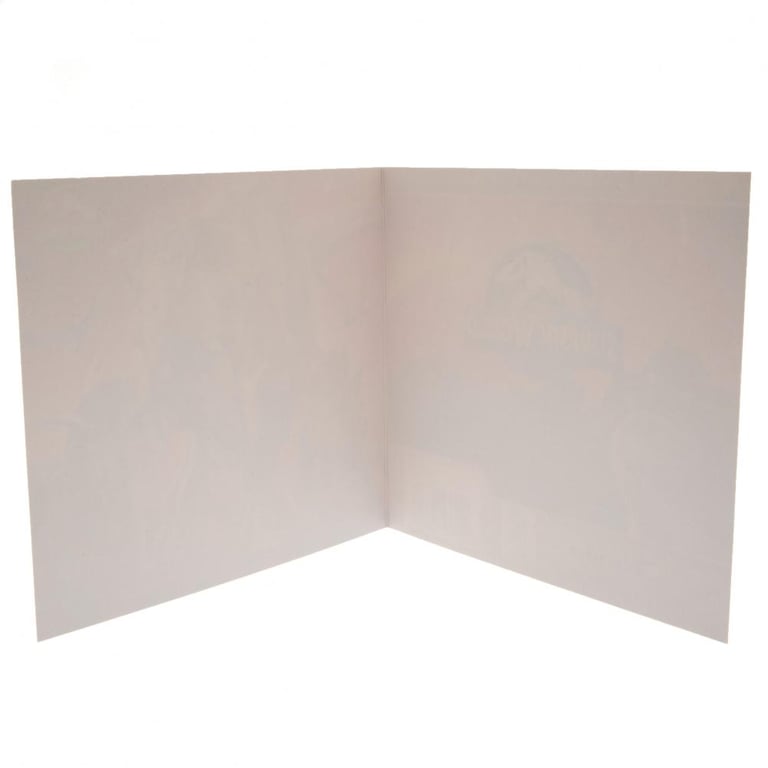 Jurassic World Dinosaur Themed Blank Birthday Card with Glossy Finish