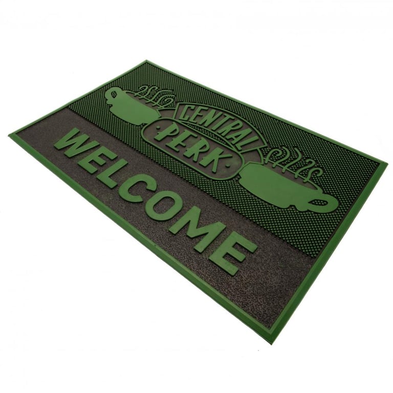 Central Perk Textured Rubber Doormat - PVC Non Slip Indoor/Outdoor Mat
