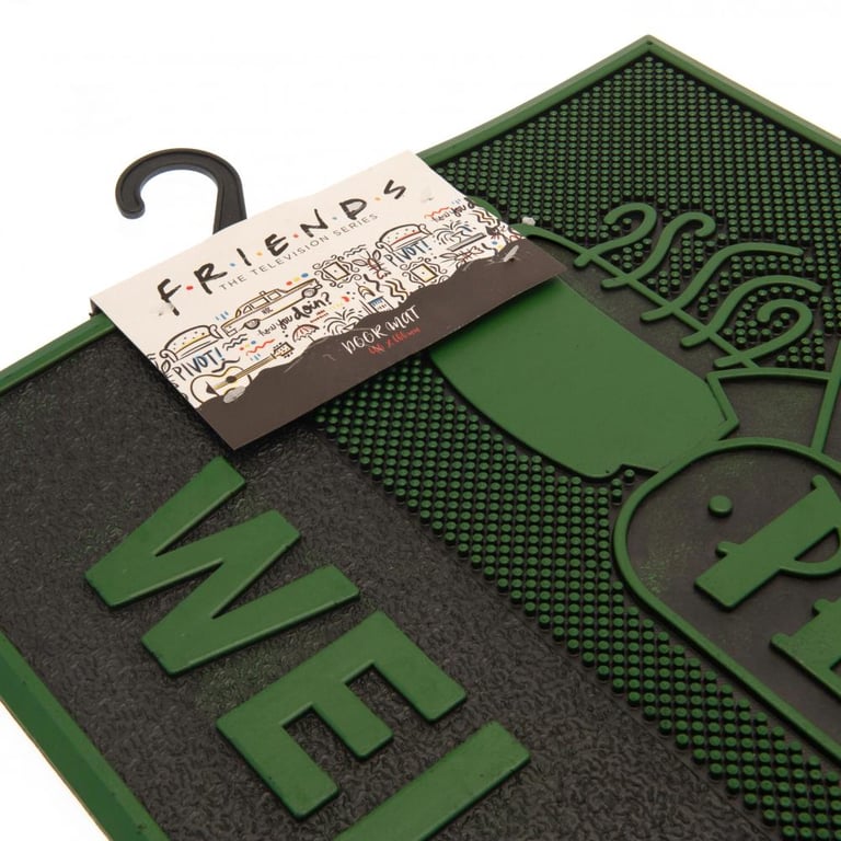 Central Perk Textured Rubber Doormat - PVC Non Slip Indoor/Outdoor Mat