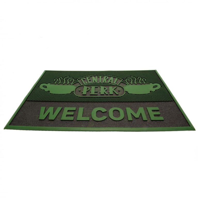 Central Perk Textured Rubber Doormat - PVC Non Slip Indoor/Outdoor Mat