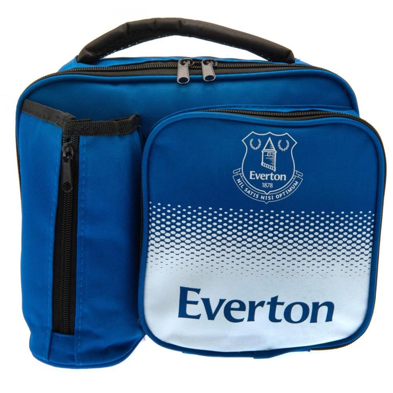 Everton FC Fade Lunch Bag - Insulated Football Club Design with Double Zipped Compartments and Carry Handle