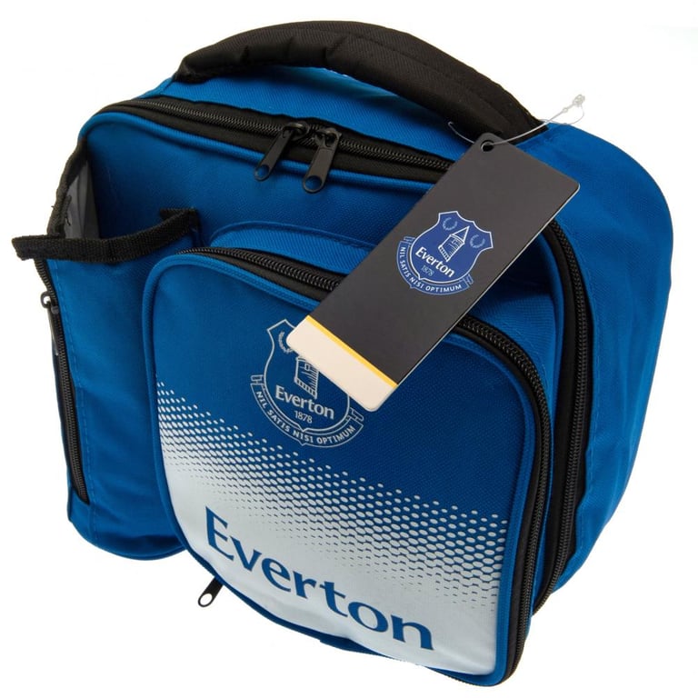 Everton FC Fade Lunch Bag - Insulated Football Club Design with Double Zipped Compartments and Carry Handle