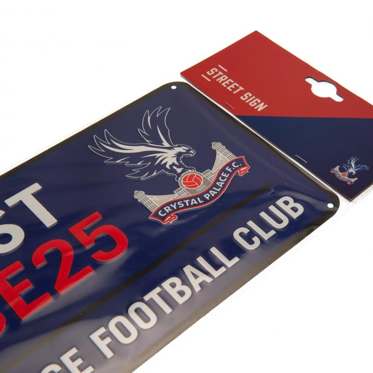 Crystal Palace FC Colour Street Sign - Metal Wall Sign, Home Decor, Selhurst Park Design