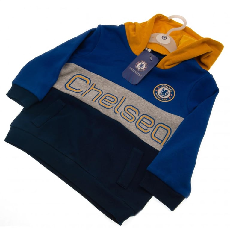 Chelsea FC Baby Hoodie - Soft Cotton Hoody with Embroidered Crest, 3-6 Months
