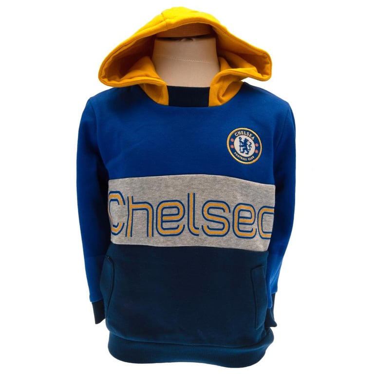Chelsea FC Crest Embroidered Hoodie - Soft Cotton Blend