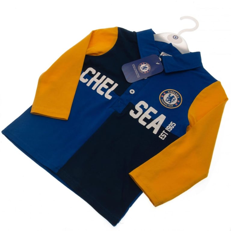 Chelsea FC Baby Rugby Jersey - Soft 100 Cotton Fit
