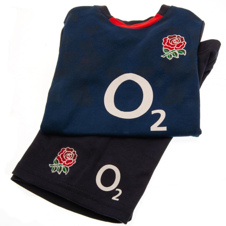 England RFU Away Kit Navy Baby Shirt & Cotton Shorts Set (6/9 mths)