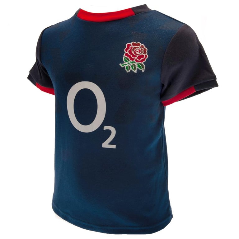 England RFU Away Kit Navy Baby Shirt & Cotton Shorts Set (6/9 mths)