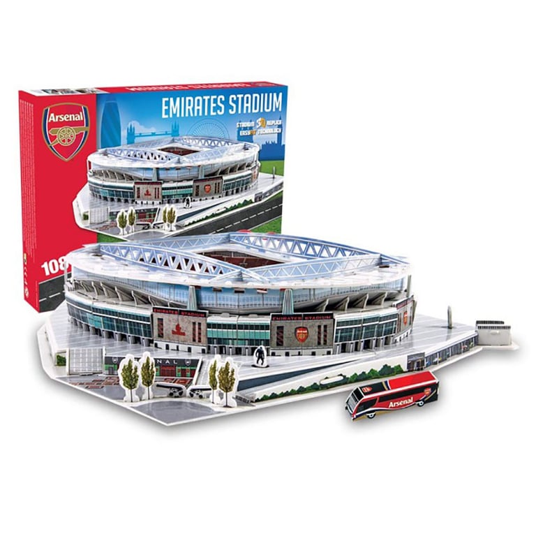 Arsenal FC 108pc 3D Emirates Stadium Puzzle Suitable for Ages 7