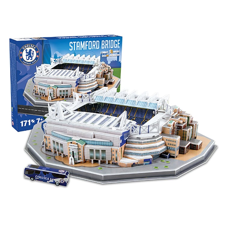 Chelsea FC 171-Piece Stamford Bridge Stadium Replica Puzzle for Home Decor and Kids Activity