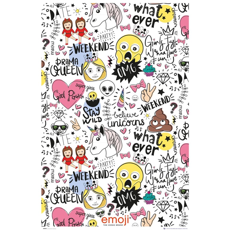 Emoji Poster Millennials 87 - High Resolution Collage Art on 150gsm Gloss Paper
