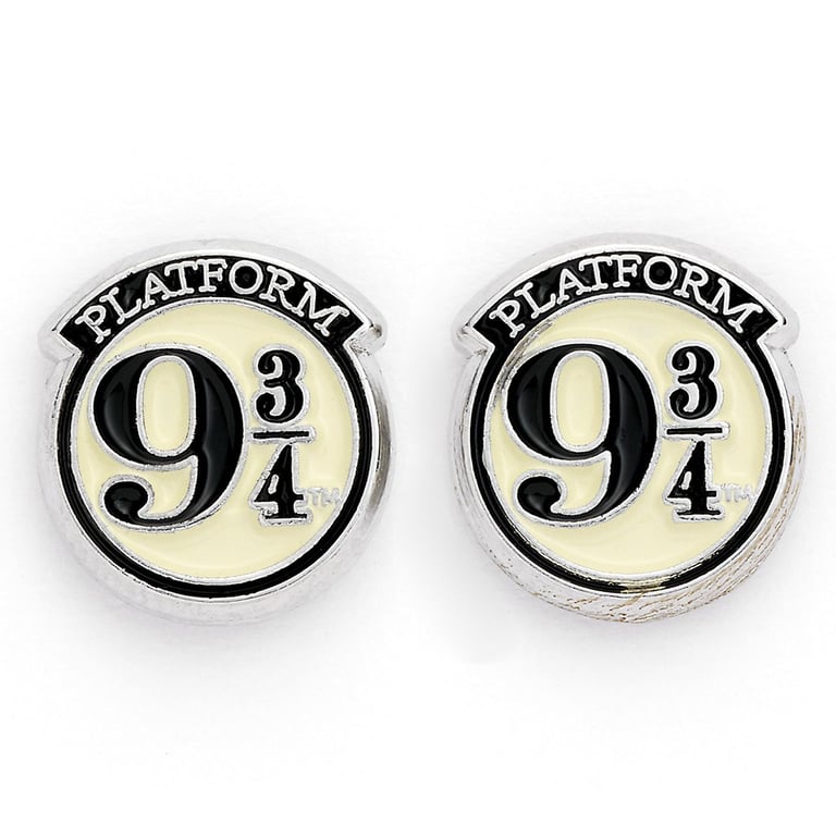 Harry Potter Silver Plated Platform 9 & 3 Quarters Stud Earrings