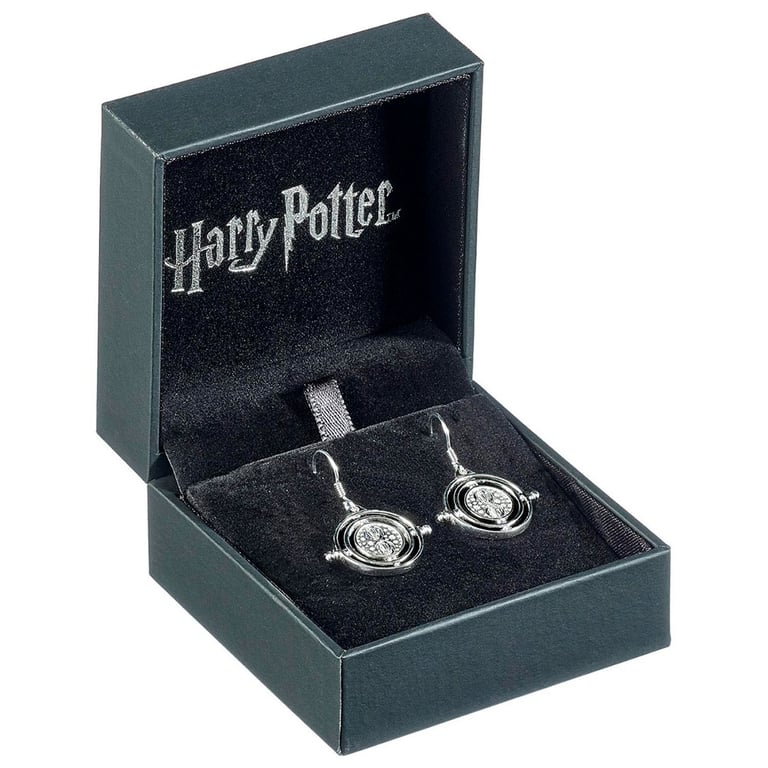 Sterling Silver Crystal Time Turner Harry Potter Earrings