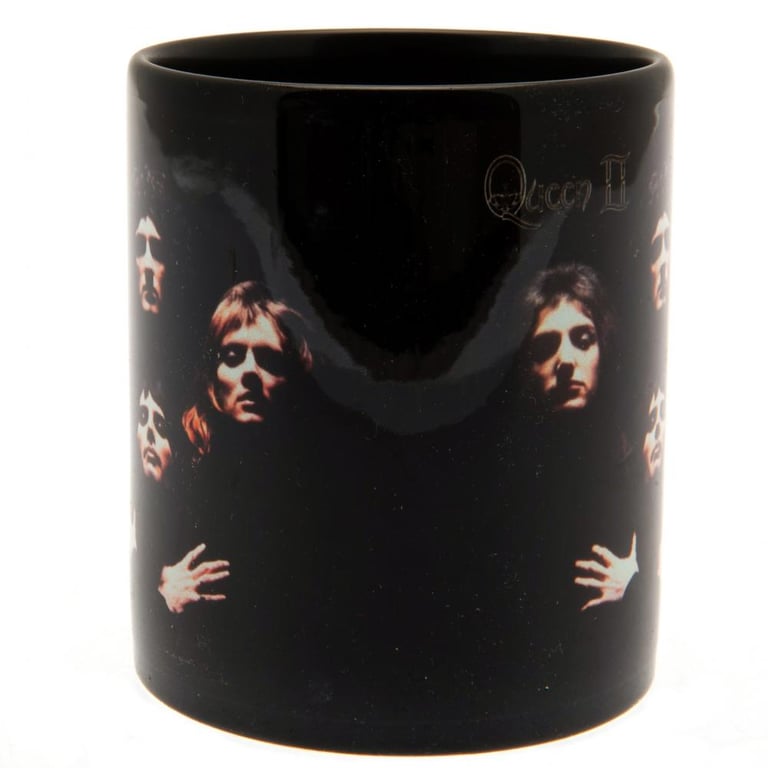 Queen II Ceramic Artwork Coffee Mug - Black Glazed Kiln Fired Finish