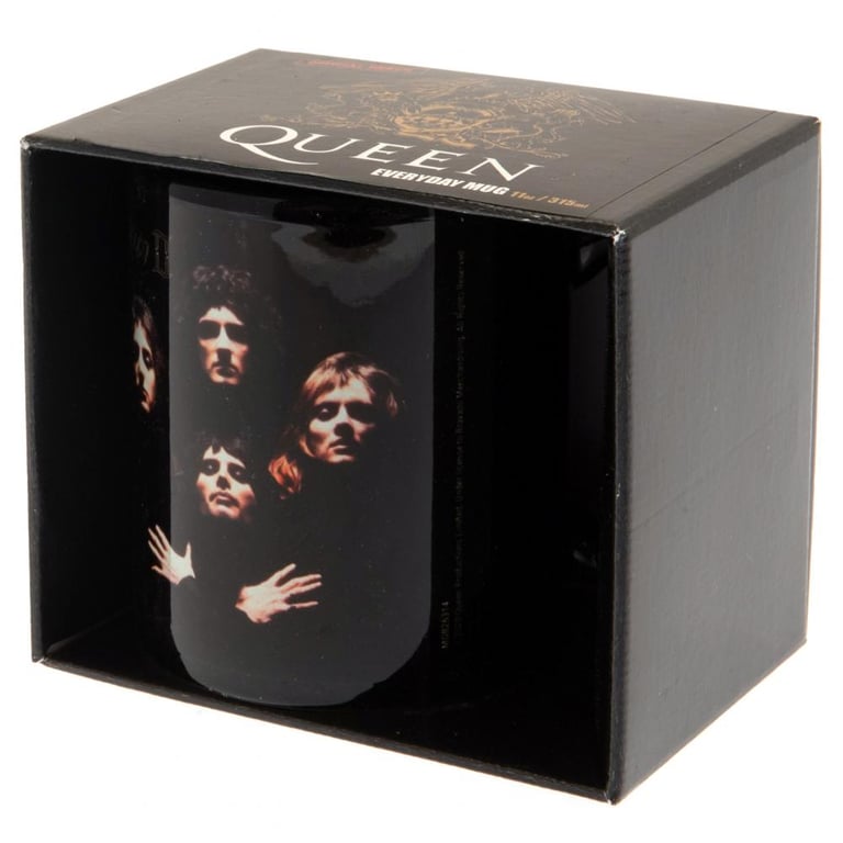 Queen II Ceramic Artwork Coffee Mug - Black Glazed Kiln Fired Finish