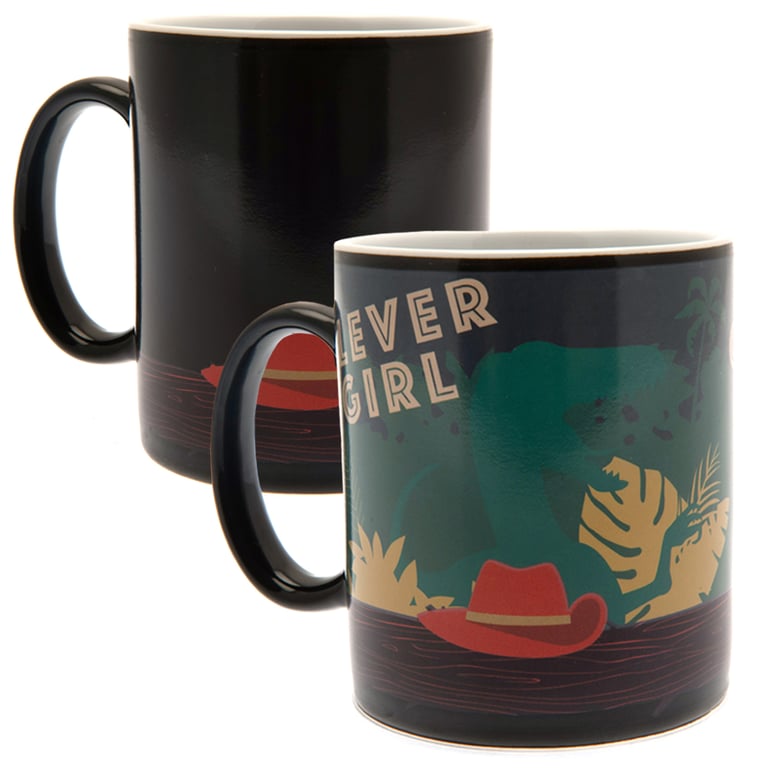 Jurassic Park Heat Changing Coffee Mug - Clever Girl Design, Heat Sensitive Ceramic Home Decor Mug