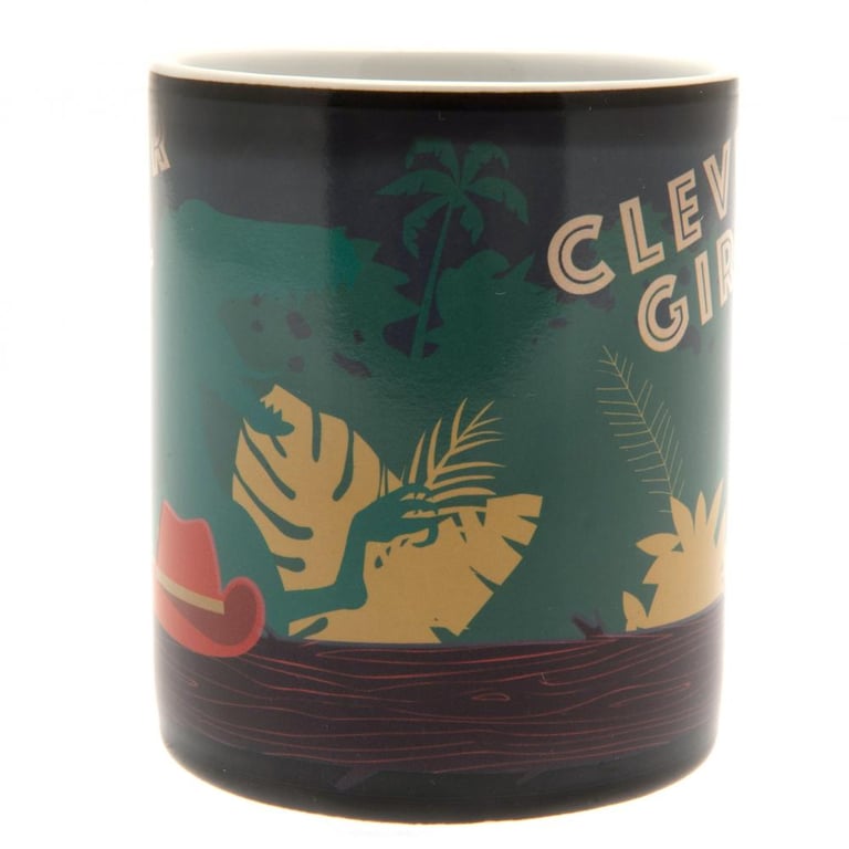 Jurassic Park Heat Changing Coffee Mug - Clever Girl Design, Heat Sensitive Ceramic Home Decor Mug