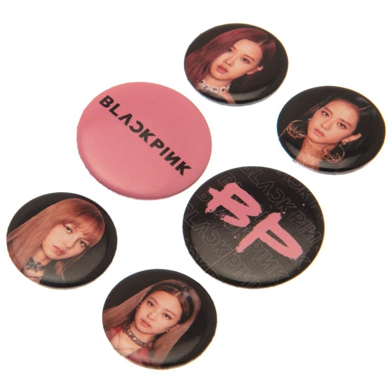 Blackpink Safety Pin Badge Set - Trendy School Bag Accessories