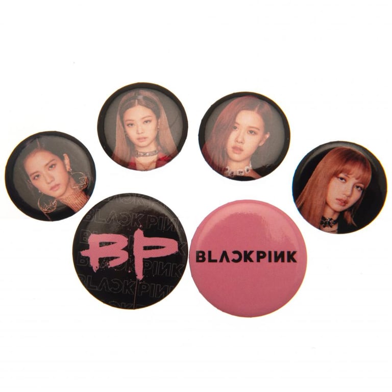 Blackpink Safety Pin Badge Set - Trendy School Bag Accessories