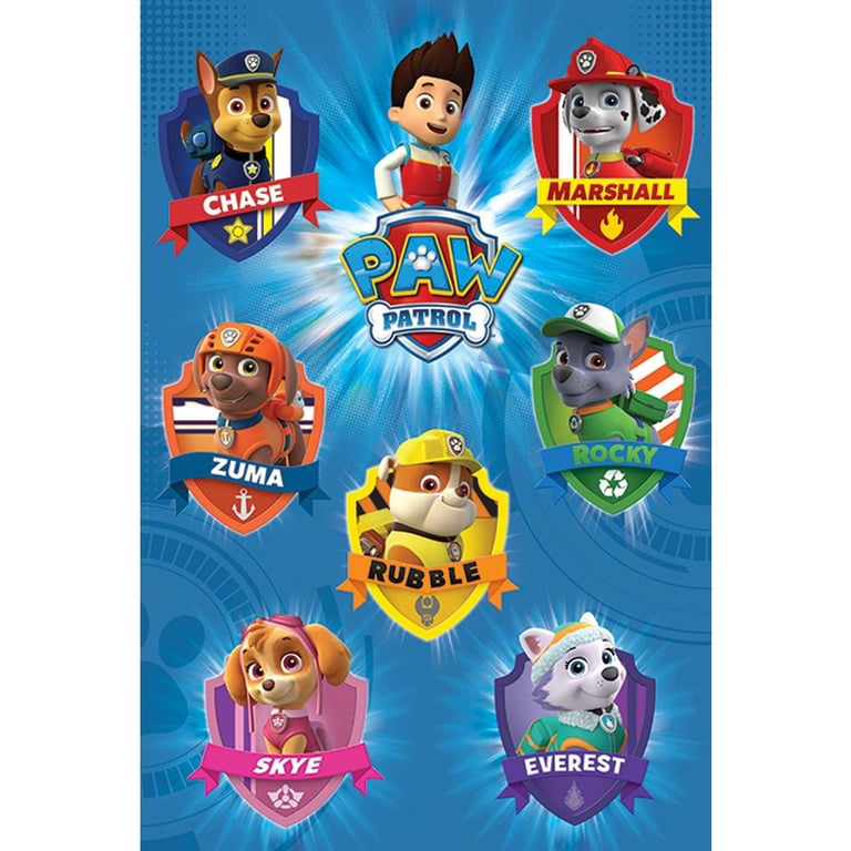 Paw Patrol Rolled Maxi Poster - High Resolution Artwork on 150gsm Gloss Paper