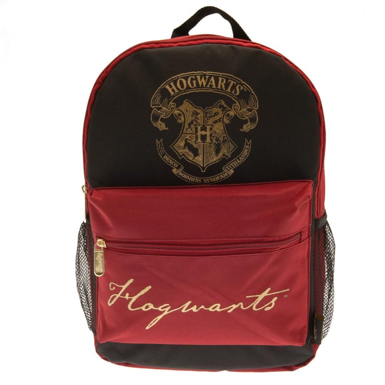 Harry Potter Hogwarts Crest Padded Backpack with Adjustable Straps and Large Capacity