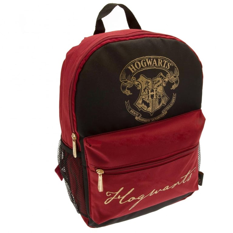 Harry Potter Hogwarts Crest Padded Backpack with Adjustable Straps and Large Capacity